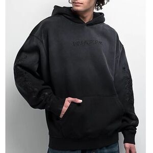 Primitive Nightfall Oversized Black Wash Hoodie